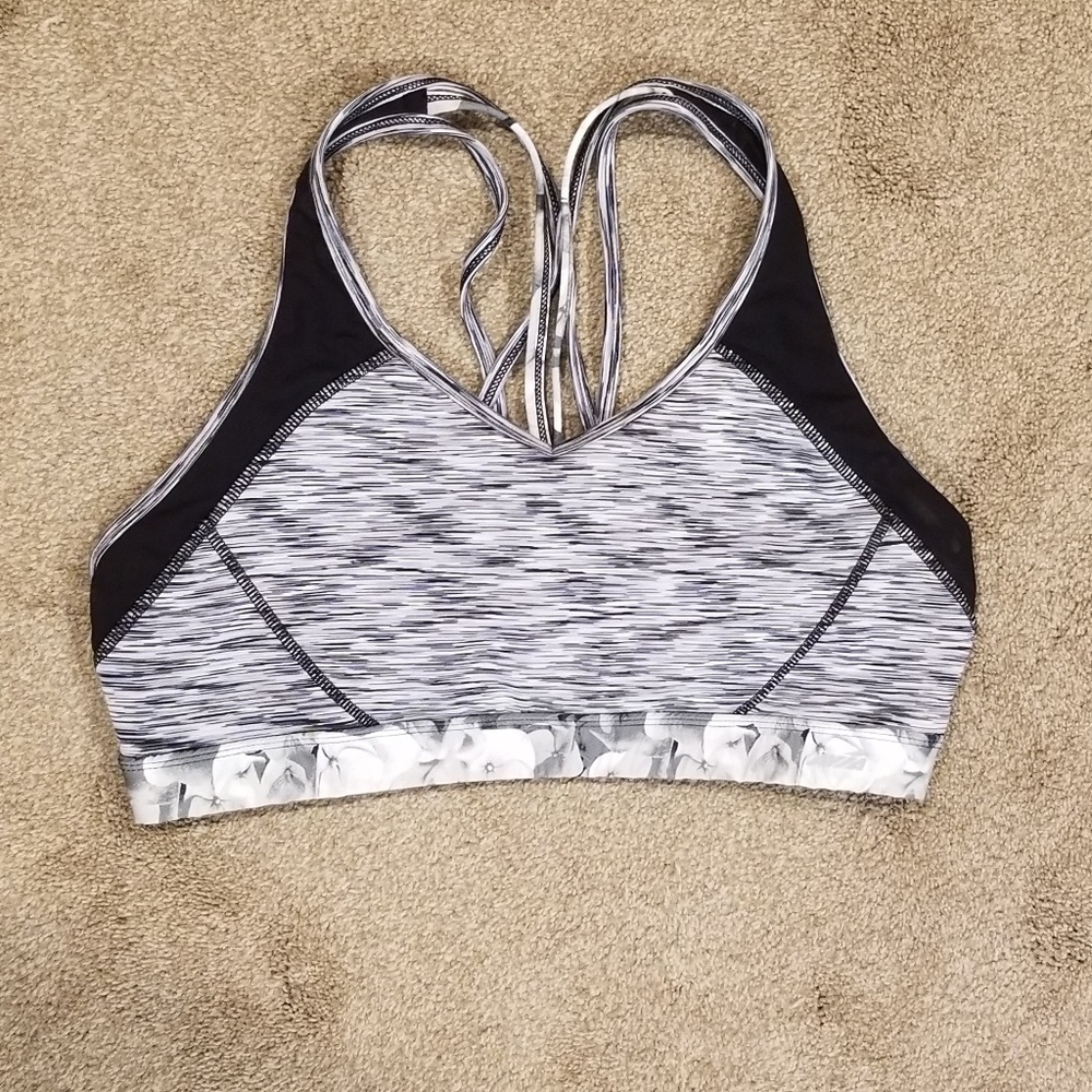 Strappy sports bra